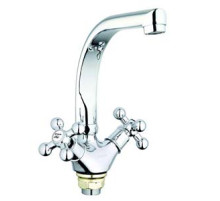 Смеситель G-lauf  QTZ4-D827 для кухни, хром, излив поворотный, цинковый сплав