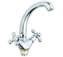Смеситель G-lauf  QTZ4-C856 для кухни, хром, излив поворотный, цинковый сплав