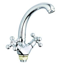 Смеситель G-lauf  QTZ4-C856 для кухни, хром, излив поворотный, цинковый сплав