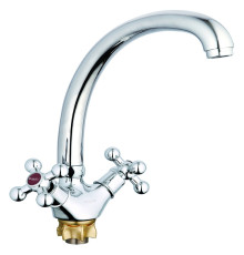 Смеситель G-lauf  QTZ4-B856 для кухни, хром, излив поворотный, цинковый сплав