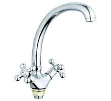 Смеситель G-lauf  QTZ4-B827 для кухни, хром, излив поворотный, цинковый сплав