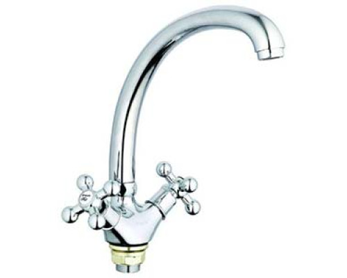 Смеситель G-lauf  QTZ4-B827 для кухни, хром, излив поворотный, цинковый сплав