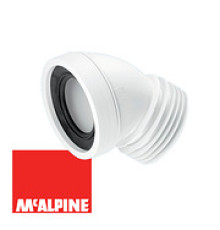 Труба фановая 110/45* с манжетой длина16см.,  McALPINE