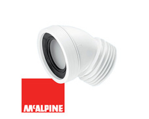 Труба фановая 110/45* с манжетой длина16см.,  McALPINE