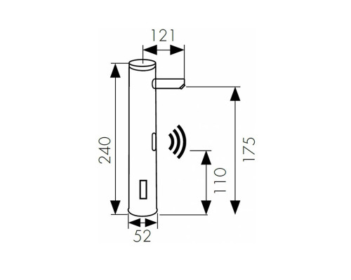 Смеситель KAISER Sensor для раковины сенсорный 38521